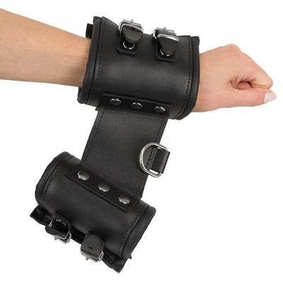 Zado - Wide Padded Leather Cuffs - PlayBlue