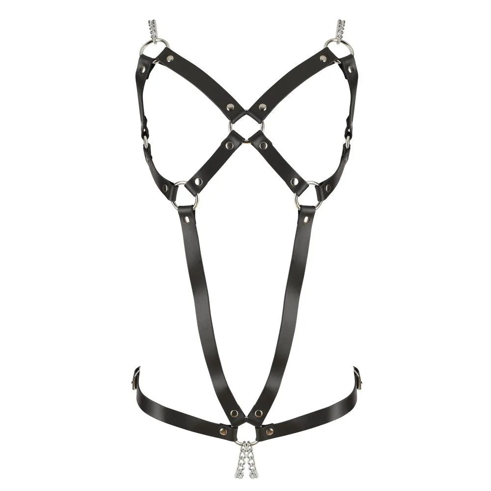 Zado - Full Leather Harness - PlayBlue