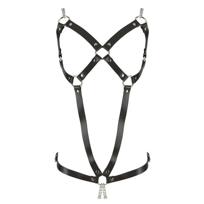 Zado - Full Leather Harness - PlayBlue