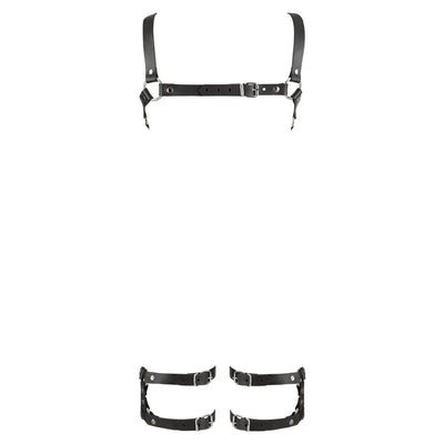 Zado - Chest Harness with Detachable Thigh Cuffs - L/XL (Size 16-20) - PlayBlue