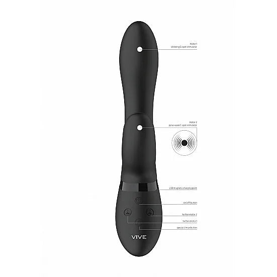 Vive Kyra - Clitoral Rabbit with Pulse Plate - PlayBlue
