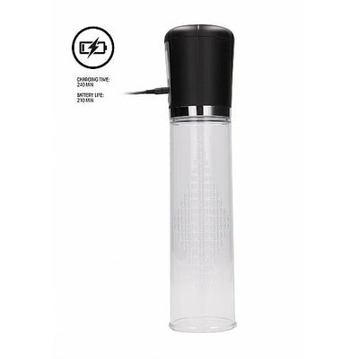 Premium Rechargeable Automatic LCD Pump - Transparent - PlayBlue