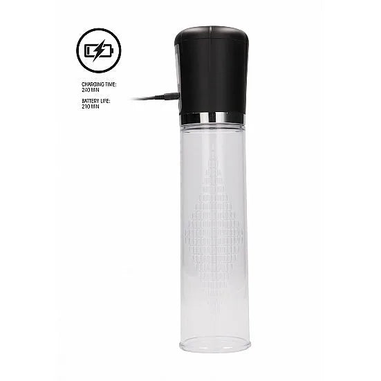 Premium Rechargeable Automatic LCD Pump - Transparent - PlayBlue