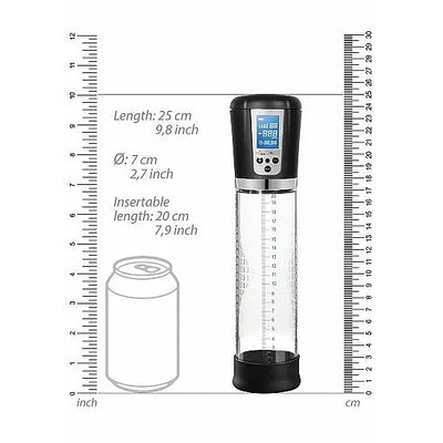 Premium Rechargeable Automatic LCD Pump - Transparent - PlayBlue