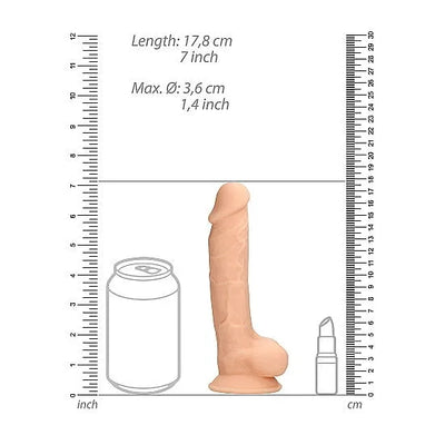 RealRock - Silicone Ultra Realistic with Balls - 7 - PlayBlue