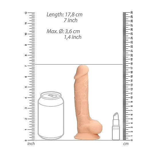 RealRock - Silicone Ultra Realistic with Balls - 7 - PlayBlue