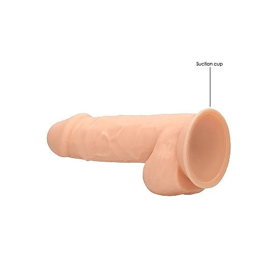RealRock - Silicone Ultra Realistic with Balls - 8.5 - PlayBlue