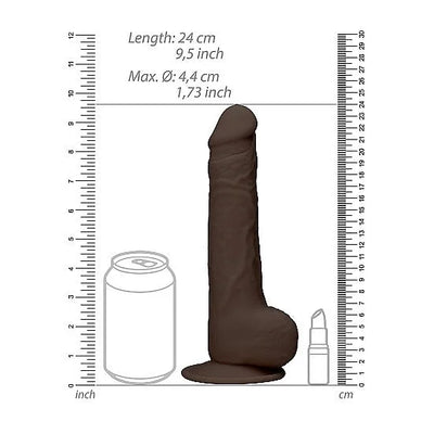 RealRock - Silicone Ultra Realistic with Balls - 9.5 - PlayBlue