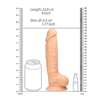 RealRock - Silicone Ultra Realistic with Balls - 9 - PlayBlue