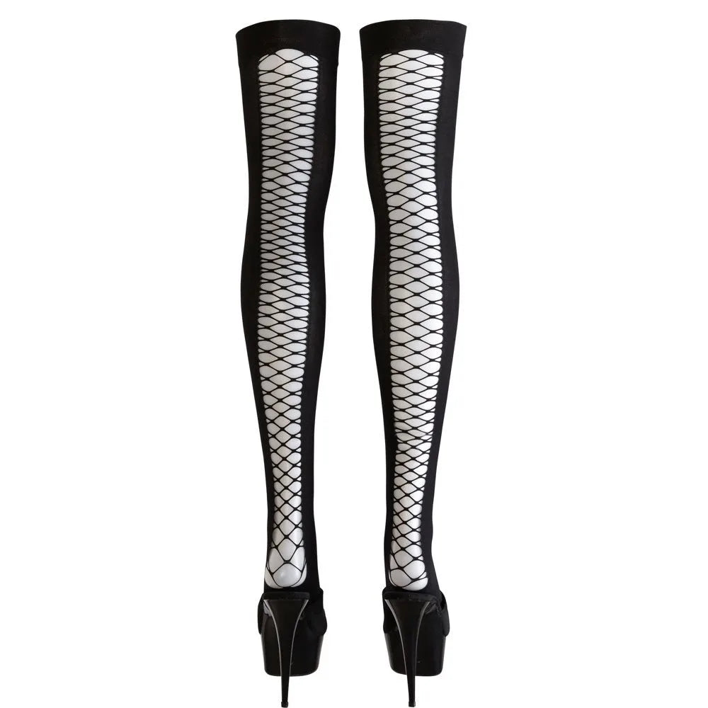 Sexy Thigh High Net Hold-ups - Large (Size 12-16) - PlayBlue