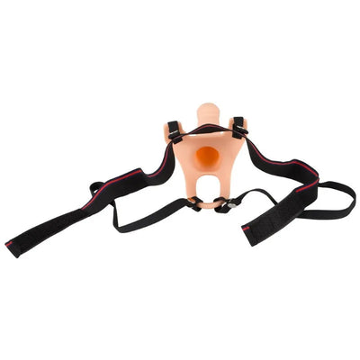 Silicone Hollow 6.5 Strap-on - PlayBlue