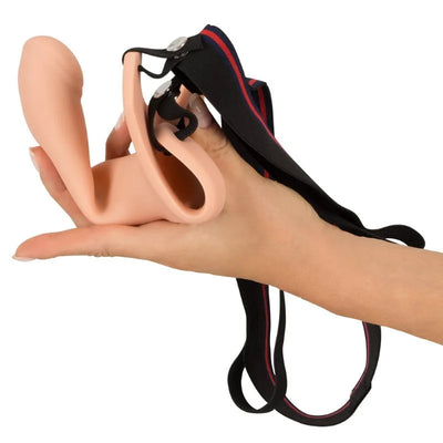 Silicone Hollow 6.5 Strap-on - PlayBlue
