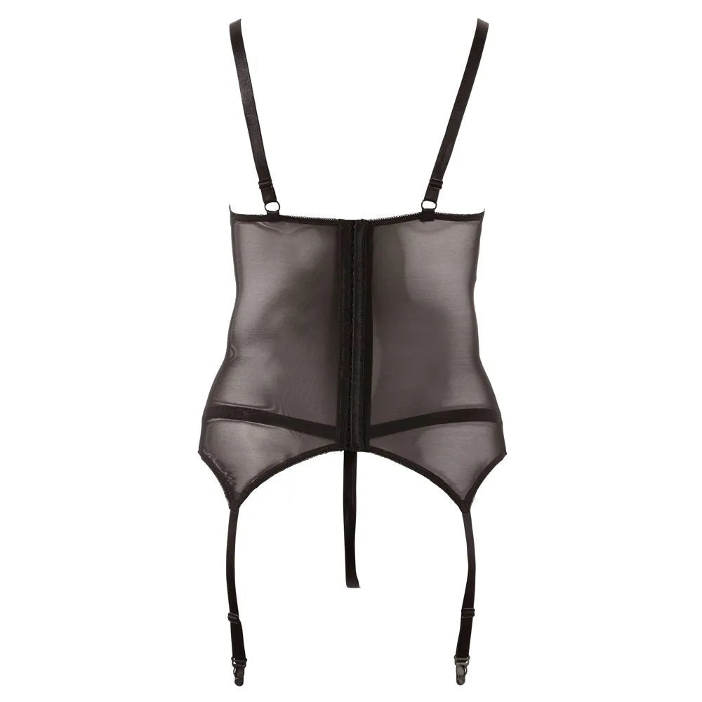 Cottelli Plus Size - Cami Suspender Set - 2XL (24-26) - PlayBlue