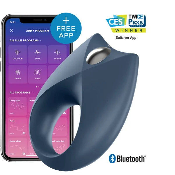 Satisfyer - Royal One - Ultimate Vibrating Cock Ring - PlayBlue