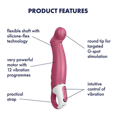 Satisfyer - Petting Hippo G-Spot Luxury Vibrator - PlayBlue
