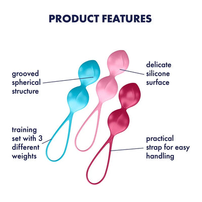 Satisfyer - V-Balls - Kegel Set (3 Pack) - PlayBlue