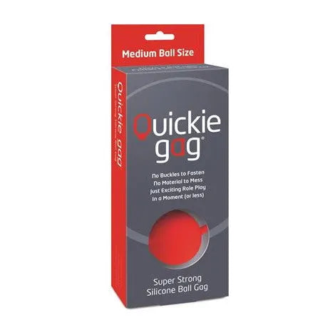 Quickie Gag - Solid 100% Silicone Universal Gag - PlayBlue