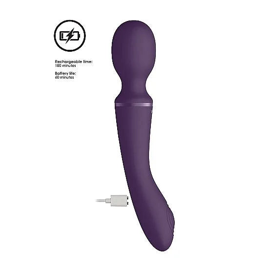 Vive - Enora Dual Wand & Vibrator Rechargeable - PlayBlue