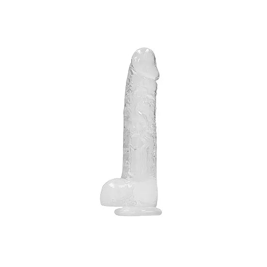 RealRock - 6" Realistic Dildo With Balls - Clear