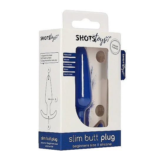 Silicone Slim Butt Plug - PlayBlue