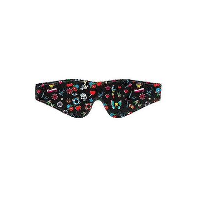 Printed Eye Mask - Old School Tattoo Style - PlayBlue