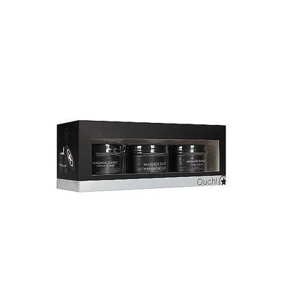 Massage Candle Set - 3 pieces - Pheromone, Vanilla & Rose Scented - PlayBlue