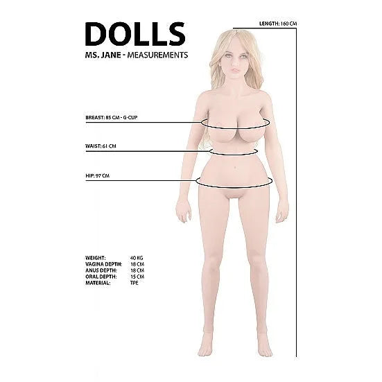 Real Life Ultimate Sex Doll - Jane - PlayBlue