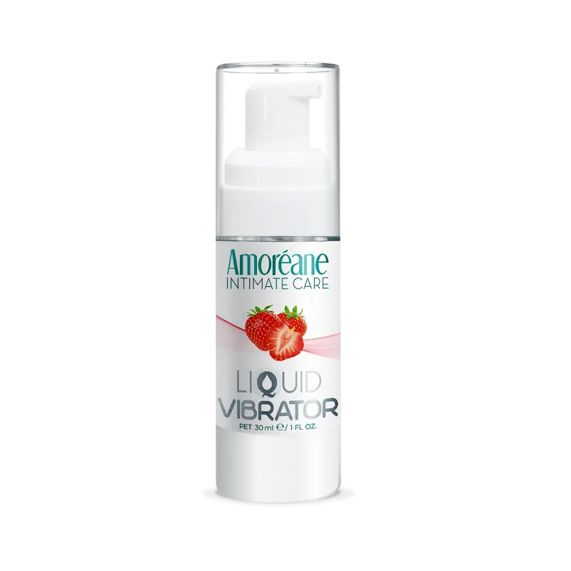 Amoreane - Liquid Vibrator - Strawberry 30ml - PlayBlue
