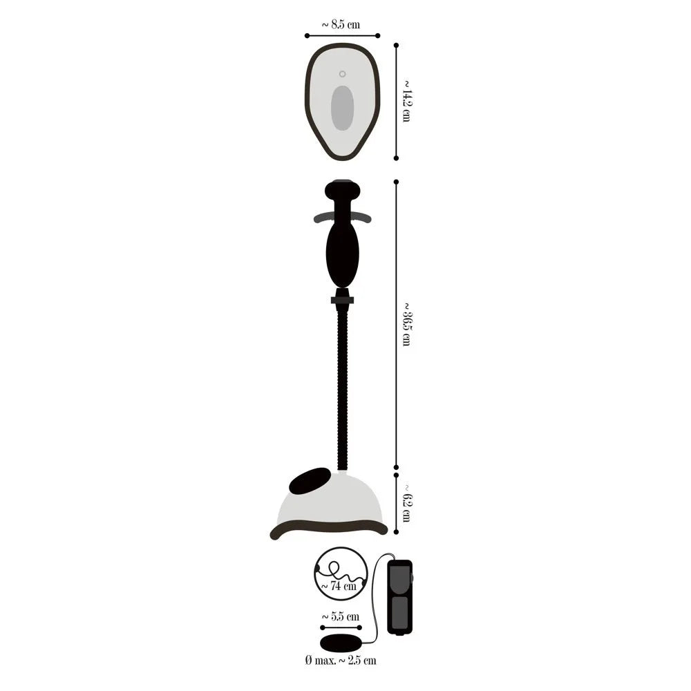 Vibrating Vagina Sucker - Remote Controlled - PlayBlue
