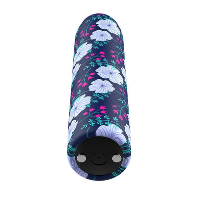 Custom Bullets - Soft Rechargeable Spring Pattern 10 Speed Bullet - PlayBlue