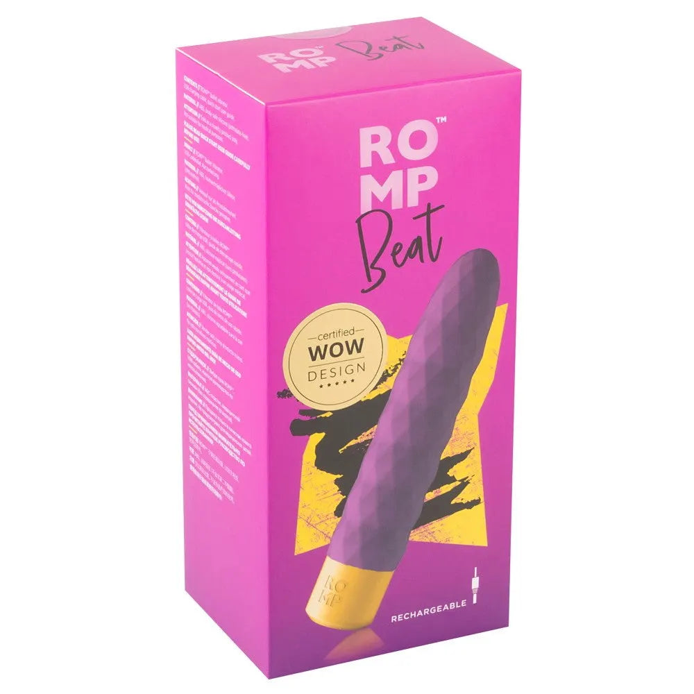 ROMP by Womanizer - Beat Rechargeable Wand Vibrator - PlayBlue