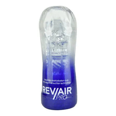 Rev-Air Pro Reusable Masturbation Cup - PlayBlue