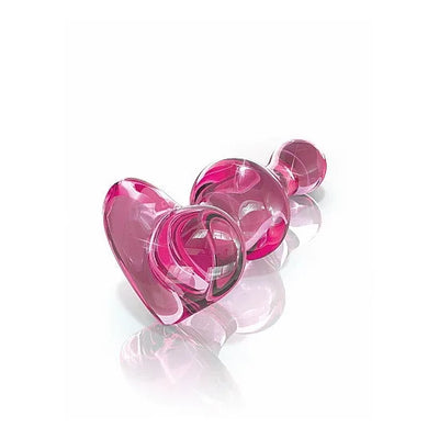 Icicles - Glass Heart Plug - No 75 - PlayBlue
