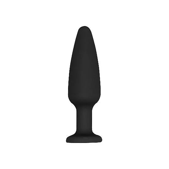 Ouch - Cone-Shaped Diamond Butt Plug - Black - PlayBlue