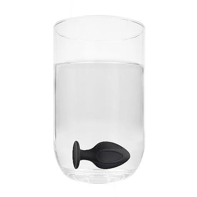 Diamond Shape Solid Silicone Butt Plug Set - Black - PlayBlue