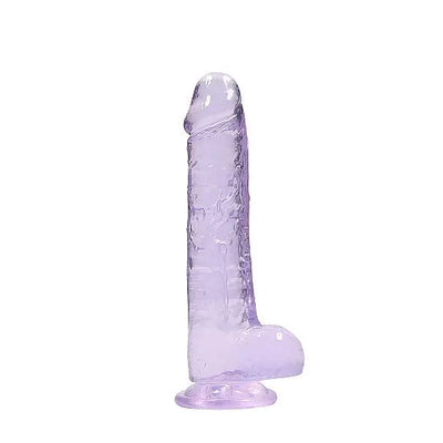 RealRock - 8 Realistic Dildo With Balls - Purple - PlayBlue