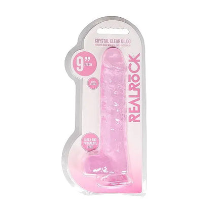 RealRock - 9" Realistic Dildo With Balls - Pink