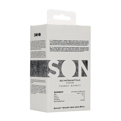 Sono - No. 91 - Self Penetrating Jewel Butt Plug - Black - PlayBlue