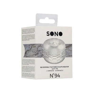 Sono - No. 94 - Reversible Masturbator and Bumper - Transparent - PlayBlue