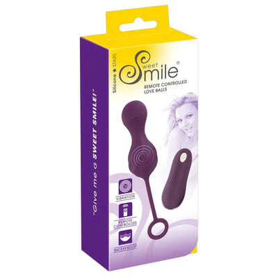 Sweet Smile - Remote Controlled Rechargeable Love Balls - PlayBlue