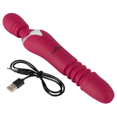 Javida Thrusting Rechargeable Dual Wand - PlayBlue