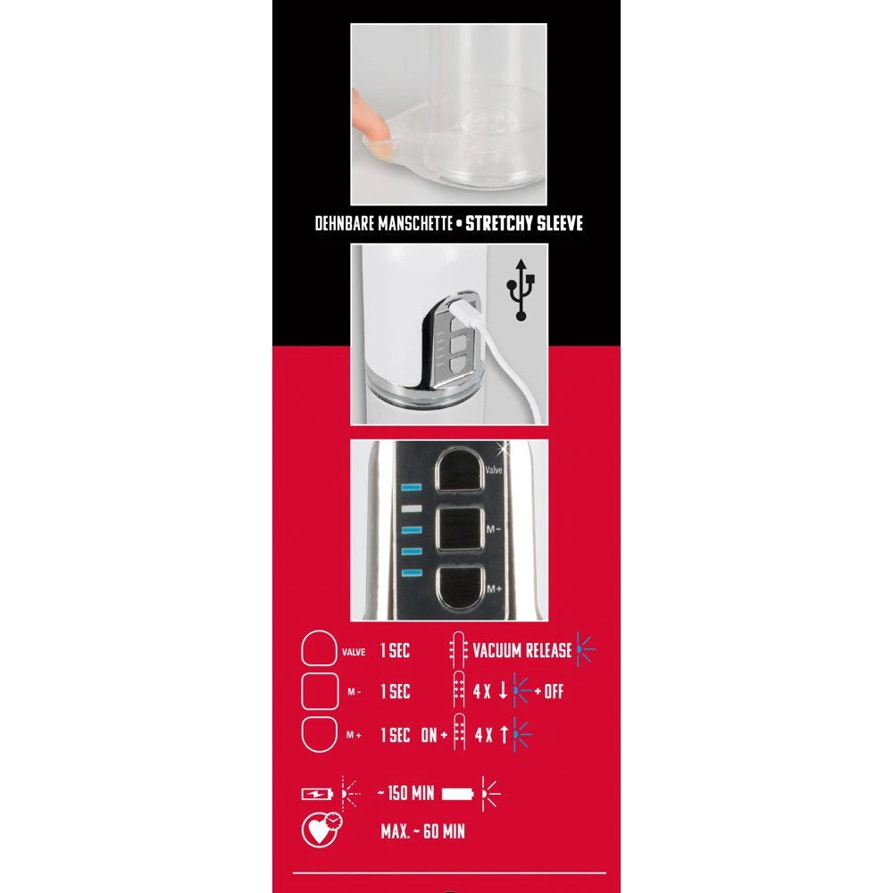 Mr Boner - Automatic Rechargeable Penis Pump - PlayBlue