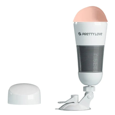 Pretty Love - Hedy Vibrating White Premium Masturbator - PlayBlue