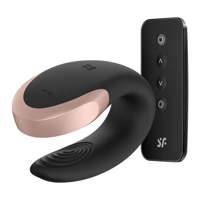 Satisfyer - Double Love Luxury Couples Vibrator - PlayBlue