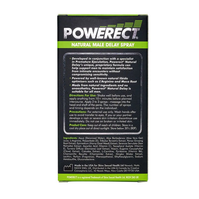 Powerect Natural Delay Spray 30ml - PlayBlue