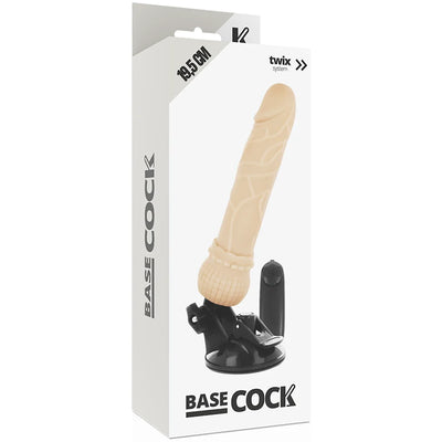 Basecock Suction Cup Realistic Remote Control Vibrator - PlayBlue