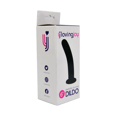 Loving Joy Smooth Silicone Dildo 6 Inch - PlayBlue