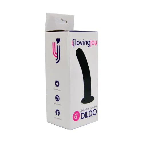 Loving Joy Smooth Silicone Dildo 6 Inch - PlayBlue