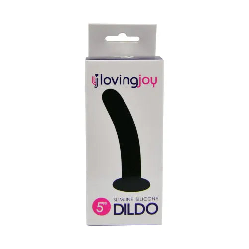 Loving Joy Slimline Silicone Dildo 5 Inch - PlayBlue