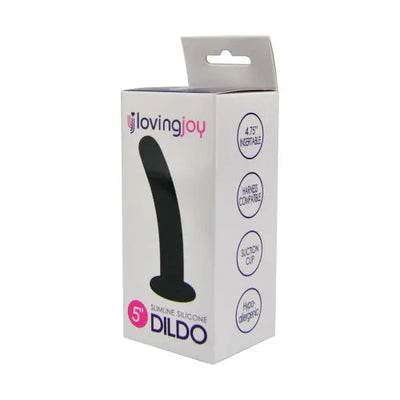 Loving Joy Slimline Silicone Dildo 5 Inch - PlayBlue